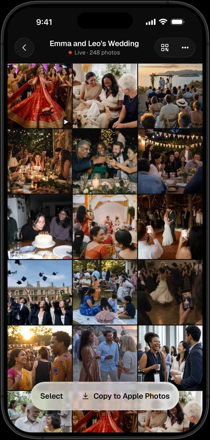Watch photos arrive live